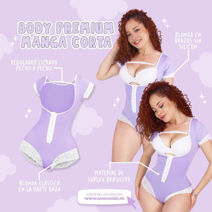 🐝Body Premium Invisible  Manga corta